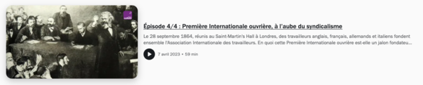 Aux origines du syndacalisme - Puntata 4 Aux origines du syndacalisme - Puntata 4